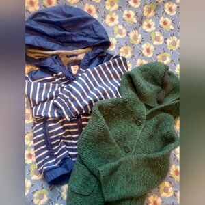 Baby GAP windbreaker and sweater